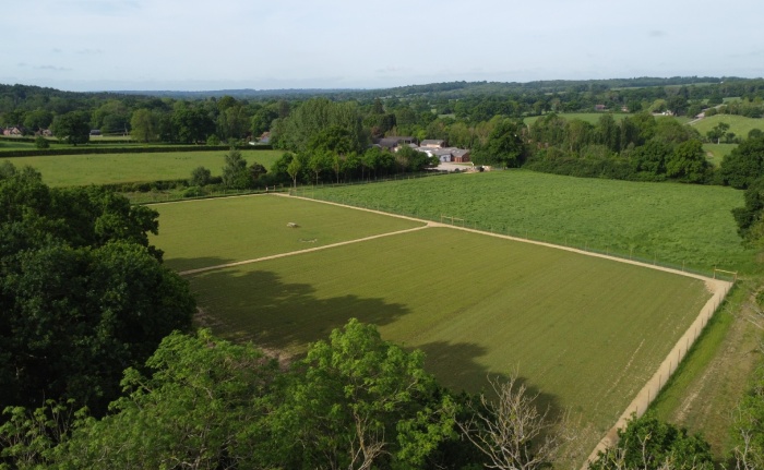 Paddock from the air
